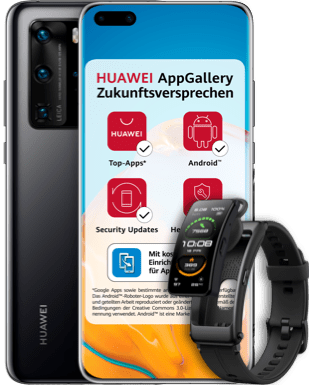 Huawei P40 Pro mit Vertrag O2 Free M mit 20 GB